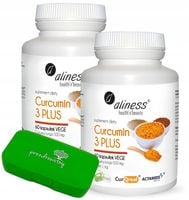 KURKUMINA PIPERYNA Aliness TURMERIC CURCUMIN 60 kapsułek GRATIS