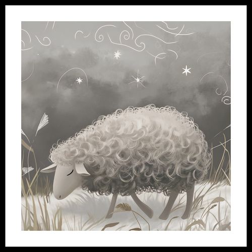 Plakat 60x60cm Bujna Owca na Arena.pl