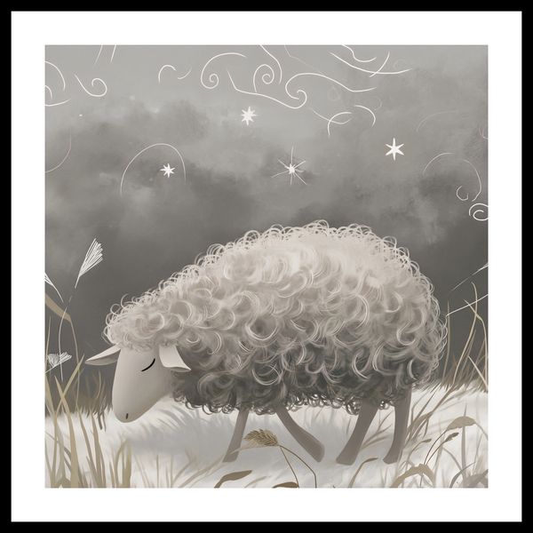 Plakat 60x60cm Bujna Owca zdjęcie 3