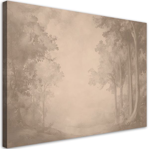 Obraz na płótnie,  Droga przez las 90x60 zdjęcie 4