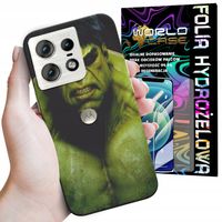ETUI DO MOTOROLA EDGE 50 PRO - HULK AVENGERS SPIDERMAN MARVEL + FOLIA