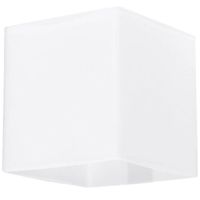 Kinkiet LAMPA ścienna SL.0212 szklana OPRAWA kwadratowa kostka cube przyścienna biała