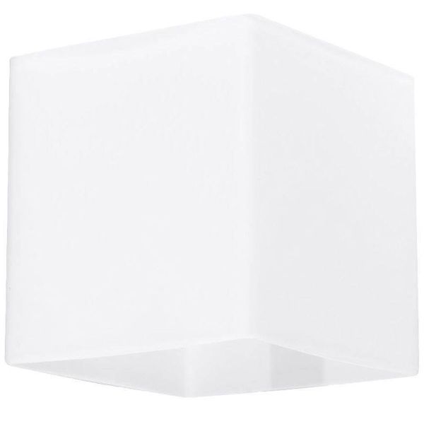 Kinkiet LAMPA ścienna SL.0212 szklana OPRAWA kwadratowa kostka cube przyścienna biała zdjęcie 1