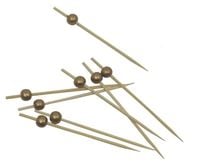 Pikery koktajlowe Złote Kulki, 100 szt.