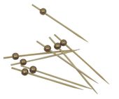 Pikery koktajlowe Złote Kulki, 100 szt.