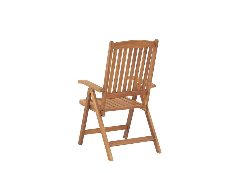 Zestaw mebli balkonowych drewniany jasny JAVA zdjęcie 5