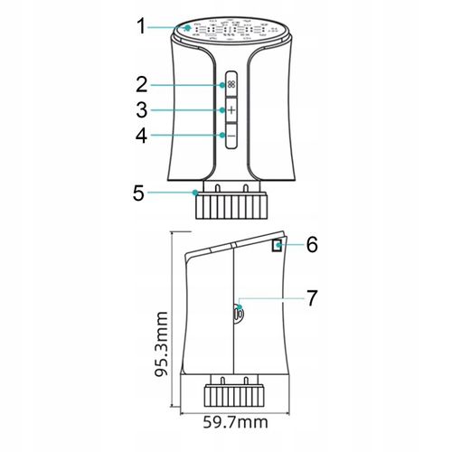 Głowica termostatyczna GTZ07 ZigBee TUYA Smart Life Termostat Grzejnikowy na Arena.pl