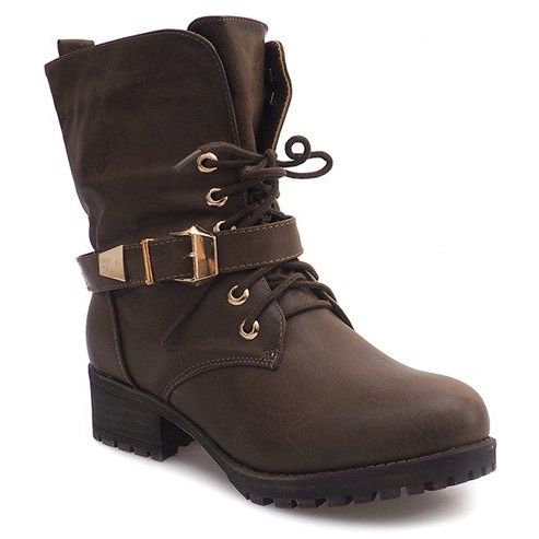 Botki Workery 6616 Khaki r.36 na Arena.pl