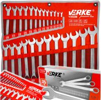 KLUCZE PŁASKIE PŁASKO OCZKOWE ZESTAW KLUCZY 6-32mm