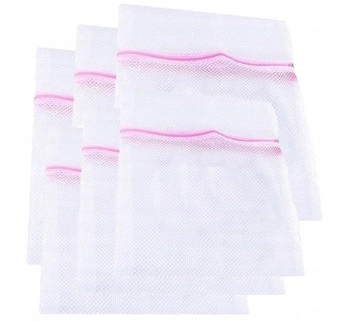 6x WOREK DO PRANIA SIATKA NA PRANIE WORECZEK ZESTAW NA BIELIZNĘ SKARPETY na Arena.pl