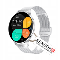 SMARTWATCH DAMSKI ZEGAREK ROZMOWY PULSOMETR SEN KROKI 3 PASKI SUPER CIENKI