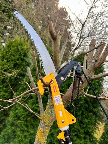 PIŁA TELESKOPOWA Z SEKATOREM NA TRZONKU 3,75m 375cm DO GAŁĘZI 2w1 na Arena.pl