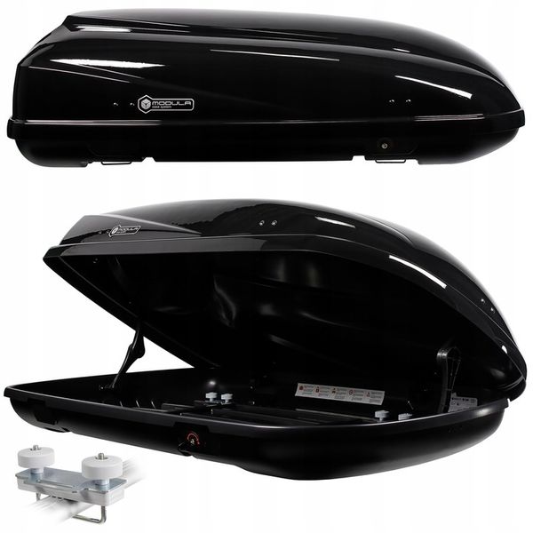 BOX DACHOWY BAGAŻNIK MODULA BELUGA 460L MOCS0328 CZARNY POŁYSK zdjęcie 1