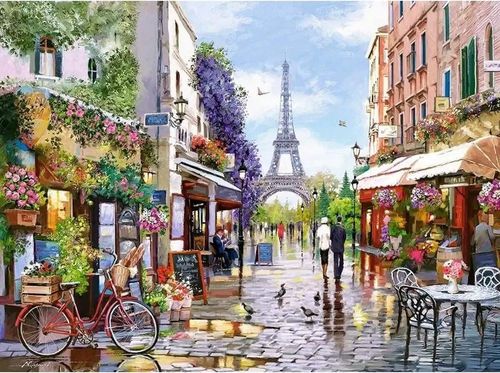 Puzzle 3000-elementów Flowering Paris na Arena.pl