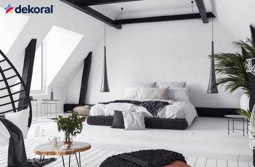 DEKORAL Antyrefleksyjna Farba biała akrylowa matowa do ścian i sufitów 10L na Arena.pl