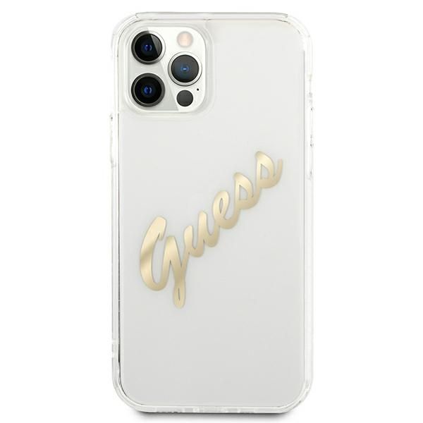 Etui Guess do iPhone 12 Pro Max, Przezroczysty zdjęcie 3