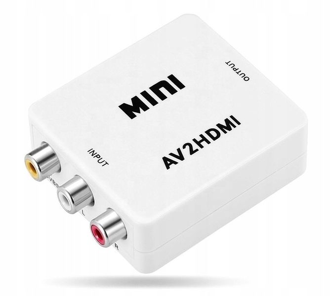 Adapter konwerter sygnału AV RCA CINCH do HDMI zdjęcie 1