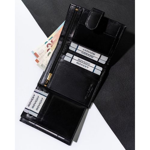 klasyczny portfel męski na karty z rfid - rovicky na Arena.pl