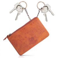 pomarańczowe skórzane etui na klucze vintage paolo peruzzi t-51-or