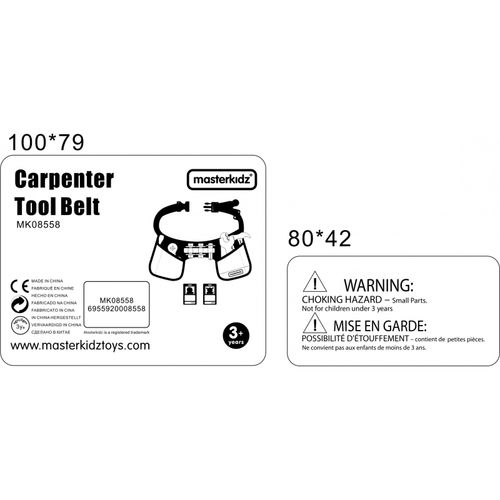 MASTERKIDZ Pas Z Narzędziami Stolarza 12 Elementów na Arena.pl