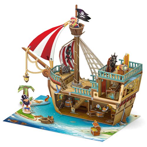 puzzle 3d statek piracki ze skarbem 8325 na Arena.pl