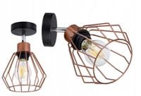lampa kinkiet ścienny regulowany loft drut brylant