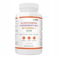 WISH GLUKOZAMINA CHONDROITYNA MSM WITAMINA C 120K NA ODPORNOŚĆ REGENERACJĘ
