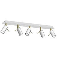 LAMPA SUFITOWA PRESTON GOLD/WHITE 5X MINI GU10