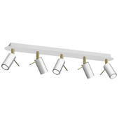 LAMPA SUFITOWA PRESTON GOLD/WHITE 5X MINI GU10