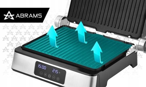 GRILL GOFROWNICA OPIEKACZ ELEKTRYCZNY 2200W REGULACJA CZASU I TEMP na Arena.pl