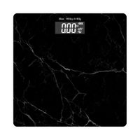 Waga łazienkowa Marble 28x28cm cyfrowa szkło hartowane LCD termometr 180 kg