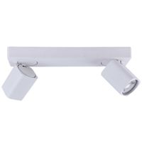 Sufitowa LAMPA plafon SENOVA SPL-4492-2A WH Italux regulowana OPRAWA kinkiet 2-punktowy metalowe tuby białe