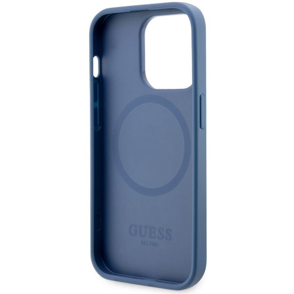 Etui Guess do iPhone 14 Pro, Niebieski, MagSafe zdjęcie 7