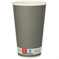 kubek papierowy "beer" szary 400 ml, śr. 90 mm 20 szt.