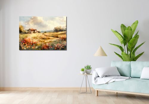 Obraz 100x70cm Sielski Domek na Arena.pl