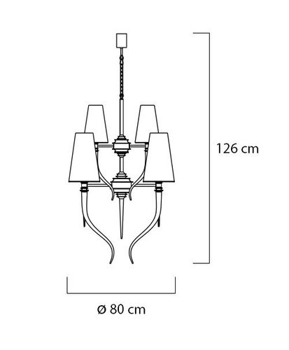 Lampa wisząca DEVIL 6 - stal na Arena.pl
