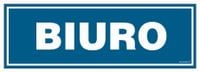 Biuro - Tabliczka Pcv Z Przylepcami 30X10 Cm Płyta