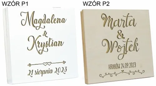 PUDEŁKO NA PIENIĄDZE PREZENT ŚLUBNY DLA MŁODEJ PARY NOWOŻEŃCÓW GRAWER na Arena.pl