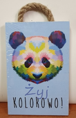 tabliczka / obraz do zawieszenia 10 x 15 żyj kolorowo