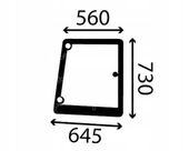 Szyba boczna prawa Case Farmall JXU Ford New Holland T5000 TL TS 5182188