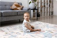 MATA PIANKOWA EDUKACYJNA SKŁADANA DLA DZIECI DUŻA 180x200 PIANKA XPE NUKIDO