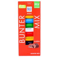 RITTER SPORT BUNTER MIX 6 SMAKÓW 9szt 150g