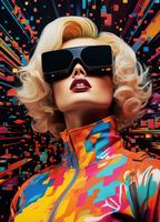 Plakat 13x18cm Retro Futuryzm