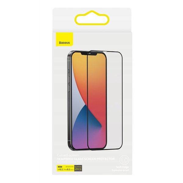 Baseus 2x Hartowane Szkło do iPhone 12 / 12 Pro zdjęcie 8