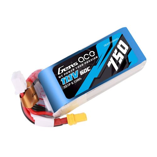 Akumulator Gens Ace LiPo 3S 750mAh 60C 11.1V XT30 do Evo M2 na Arena.pl