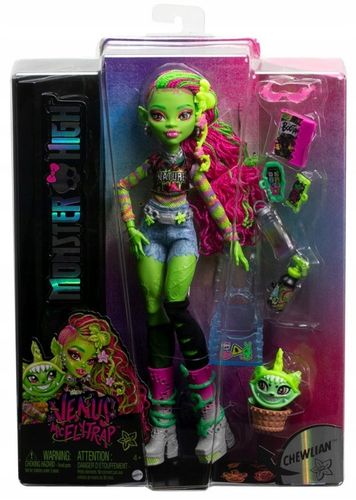 Monster High Lalka Venus McFlytrap zwierzątko roślinny kot Chewilan HRP81 na Arena.pl