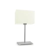 Lampka AMALFI abażur beżowy stelaż stal szczotkowana