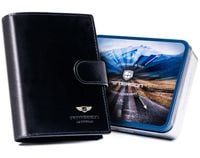 elegancki, duży portfel męski ze skóry naturalnej - peterson