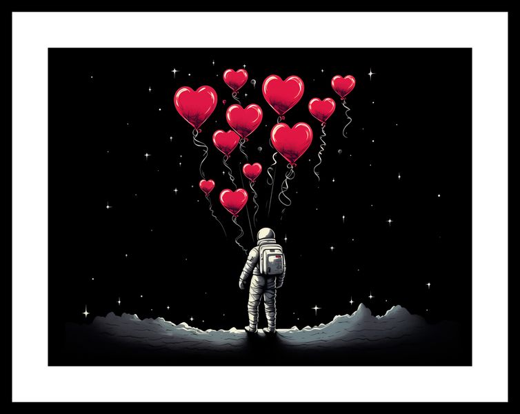 Plakat 40x30cm Astronauta Własnych Celi zdjęcie 3
