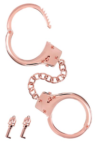 Menottes Pour Poignets En Métal Or Rose zdjęcie 3
